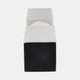 21540-02#12x3" Chunky Marble Taper Holder, White