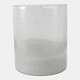 21543-03#12x10" Frosted Bottom Hurricane, Clear