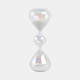 21546#8x3" Glass 10min Bubble Sandtimer, Iridescent