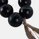 21562#49x3" Carved Bead Garland, Black