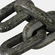 21587-02#14x3" 4-link Marble Chain, Forest Green