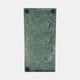 21598-02#12x6" Marble Candle Tray, Green