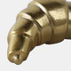 21610#7x4" Metal Croissant, Gold
