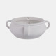 21611-01#12" Textured Bowl With Handles, White