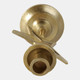 21659-02#9x5" Star Taper Holder, Gold