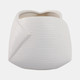 21664#8" Abstract Planter, White