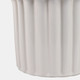 21666-01#S/2 6/8" Fluted Planters, Ivory