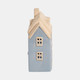 21673#8x5" Homestead House Tealight Holder, Blue