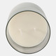 80409-01#6x5" 34 Oz Jasmine Frosted Glass Candle, Clear
