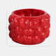 20273-03#7" Strawberries Flower Pot, Red
