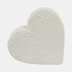 21778#8x8" Textured Ecomix Heart, Ivory