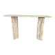 EV21781#54" Canape Travertine Stone Console Table