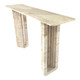 EV21781#54" Canape Travertine Stone Console Table