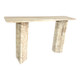 EV21781#54" Canape Travertine Stone Console Table
