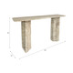 EV21781#54" Canape Travertine Stone Console Table