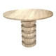 EV21782#42" Turin Travertine Stone Foyer Table 2bxs