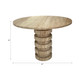 EV21782#42" Turin Travertine Stone Foyer Table 2bxs