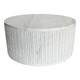 EV21784#36" Entice White Marble Fluted Coffee Table