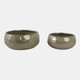 20251-05#S/2 10/12" Iridescent Bowl Planters, Green