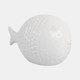 21787#10" Scaled Fish Figurine, White