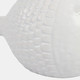 21787#10" Scaled Fish Figurine, White