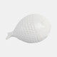 21787#10" Scaled Fish Figurine, White