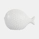 21787#10" Scaled Fish Figurine, White