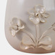 21796-03#9" Flower Applique Planter, Ivory