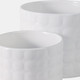21828-01#S/2 6/8" Bubble Planter. White