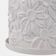 21829-01#S/2 6/8" Daisy Flower Planter, White