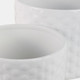 21847#S/2 10/12" Small Bubble Planter, White