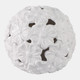 20305-04#12" Flower Cut-out Garden Orb, White