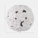 20305-04#12" Flower Cut-out Garden Orb, White