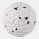20305-04#12" Flower Cut-out Garden Orb, White