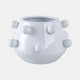 20364-01#10" Tapered Bubble Planter, White