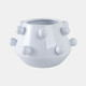 20364-01#10" Tapered Bubble Planter, White