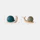 20380-01#S/2 8" Flower Snails, Blue/green