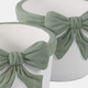 21870#S/2 6/7" Big Bow Planters, White/green