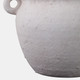 21901#10" Textured Stoneware Jug Planter, White