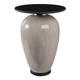 EV21896-02#22" Bahia Tall Art Table W/marble Top, White