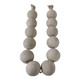 EV21905-01#53"cardiff Cream Eco-mix Garland W/leather Tassels
