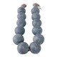 EV21905-03#53"cardiff Blue Eco-mix Garland W/leather Tassels
