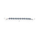 EV21905-03#53"cardiff Blue Eco-mix Garland W/leather Tassels
