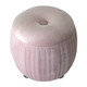 EV21929-01#19" Newry Pink Velvet Storage Stool