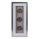 EV21969#16x35 Evard Agate Stone Flower Shadowbox Art