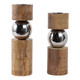EV21932#S/2 13/11" Birmingham Wood And Stainless Steel Can