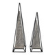 EV21934#S/2 26/21" Carlisle Large Black And White Pyramids