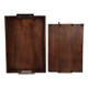 EV21943#S/2 20/17" Doncaster Brown Wood Trays