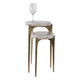 EV51425#S/2 19/23" Cando White Quartz Top Accent Table