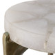 EV51425#S/2 19/23" Cando White Quartz Top Accent Table